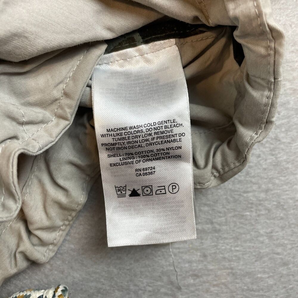 Columbia Womens Hiking Long Rain Jacket Sz XS Khaki Beige Zip Hood Cinch - Picture 10 of 16